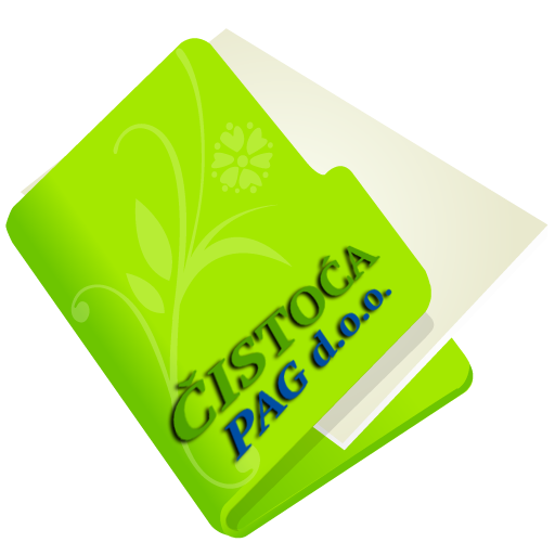 folder flower green icon v